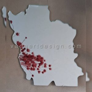 آینه دکوراتیو فانتزی طرح نقشه ایران