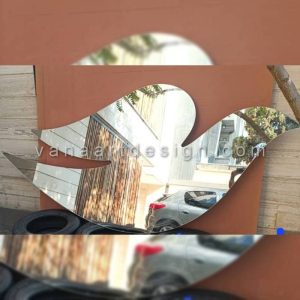 آینه دکوراتیو فانتزی طرح پرنده